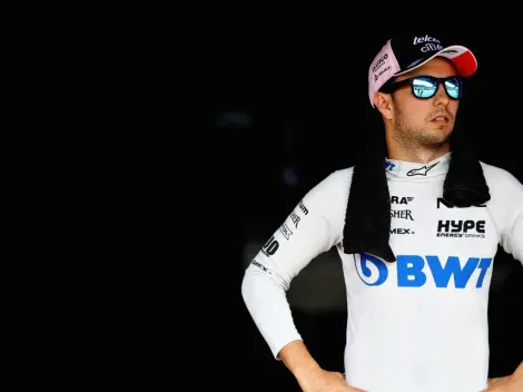 Sobre el final de los primeros libres, Checo Pérez perdió varias posiciones