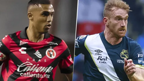 Tijuana, con Mauro Manotas, y Puebla, con Fernando Aristeguieta, se enfrentan por el Apertura 2021 de la Liga MX. (Fotos: Imago7).