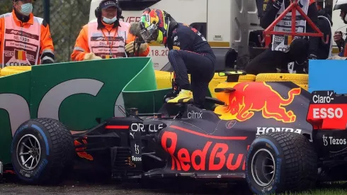 Sergio Pérez y un GP de Bélgica para olvidar.