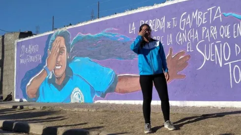 Romina Gómez, la ídola de Belgrano que cuenta con su propio mural. (Foto: Belgrano Femenil)