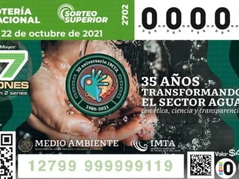 Lotería Nacional Sorteo Superior: resultados y números que cayeron viernes 22 de octubre Sorteo 2702 | Aniversario IMTA 35 de Lotenal