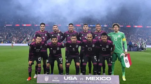 El once inicial de México ante Estados Unidos.