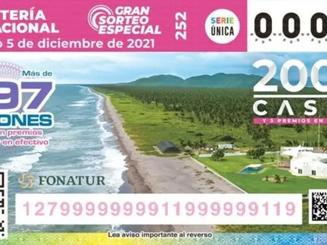 Gran Sorteo Especial 252: comprar billete ONLINE, cuándo es el sorteo de la Lotería Nacional y los premios