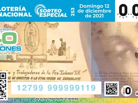 Sorteo Especial 253: Resultados del sorteo del domingo 12 de diciembre en la Lotería Nacional