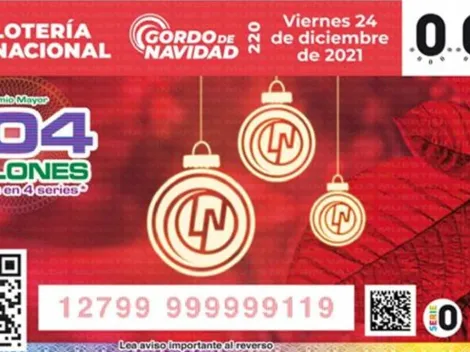 RESULTADOS | Gordo de Navidad 2021: números que cayeron viernes 24 de diciembre en Lotenal de México