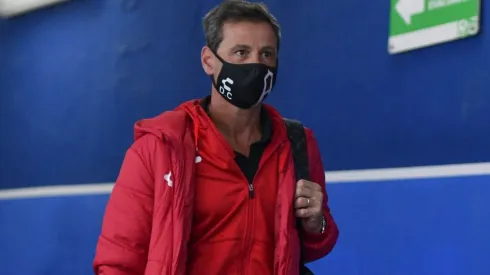 Cocca minutos antes del partido con Puebla