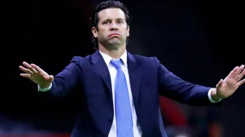 Santiago Solari en su último partido con el América.
