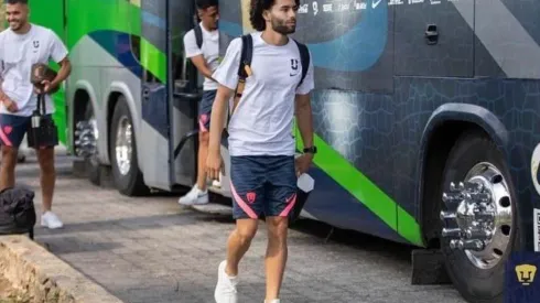 César Huerta en la pretemporada de Pumas en Acapulco.