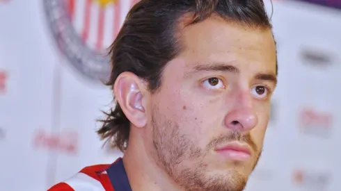 Alan Mozo en su presentación con Chivas.