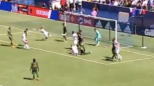 Chicharito tuvo una clara ocasión contra el Portland Timbers.