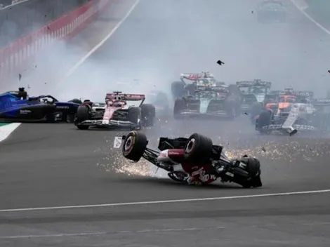 Temible accidente de Guanyu Zhou en la Fórmula 1 y heroico comportamiento de George Russell
