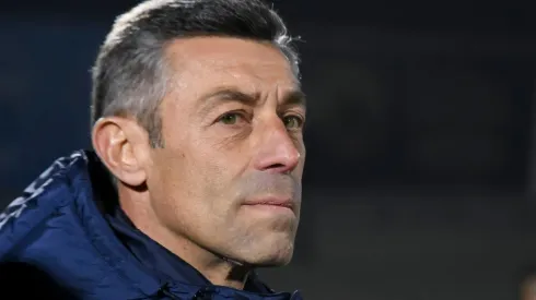 Pedro Caixinha en sus últimos días con Santos.