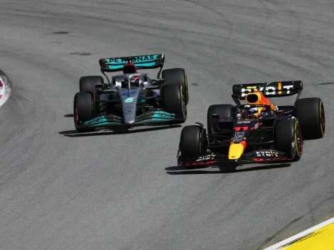 Video: Russell chocó a Checo y lo sacó del GP