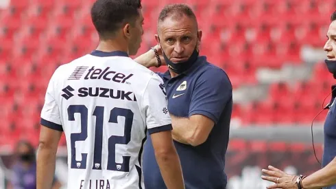 Erik Lira cuando hizo su estreno profesional en Pumas UNAM siendo canterano.