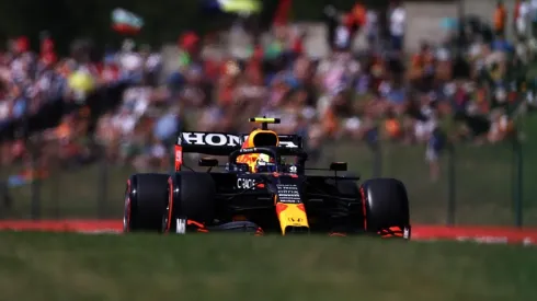 Sergio Checo Pérez transitando el GP de Hungría.