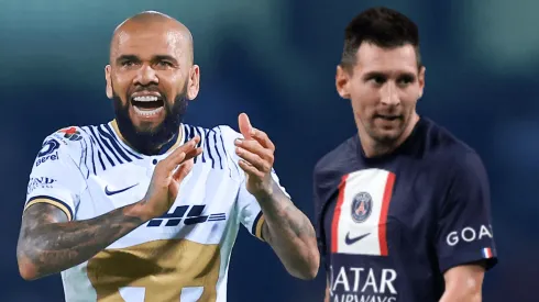 Dani Alves reacciona al título de Leo Messi.