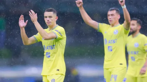 Álvaro Fidalgo y Federico Viñas tras la victoria contra Cruz Azul.