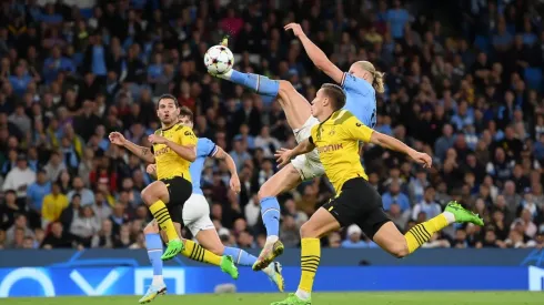 Haaland hizo el gol de la semana en la Champions League