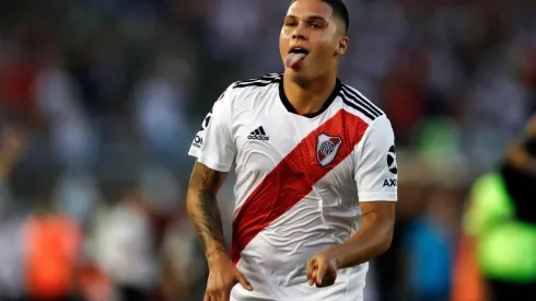 Juan Fernando Quintero con River Plate en el futbol argentino.
