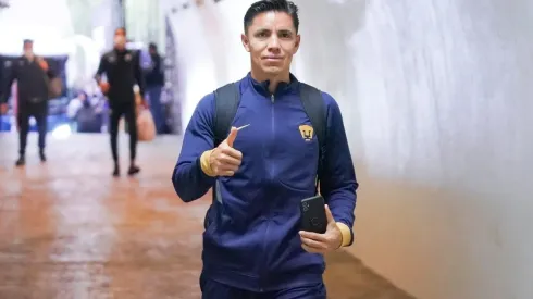 Ciudad de Mexico, 27 de julio de 2022. Efraín Velarde, durante el partido de la jornada 5 del torneo Apertura 2022 de la Liga BBVA MX, entre los Pumas de la UNAM y el Mazatlán FC, celebrado en el estadio Olímpico Universitario. Foto: Imago7/ Rafael Vadillo