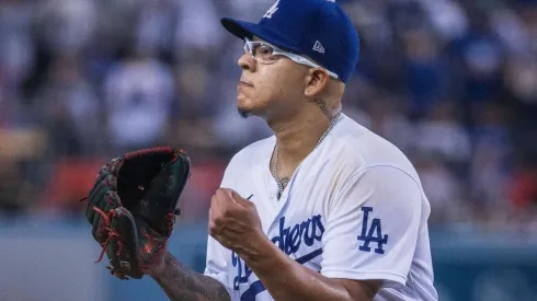 Julio Urías en la temporada 2022 de las Grandes Ligas.