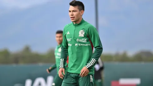 Hirving Lozano en la concentración de la selección mexicana en Girona.
