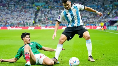 Duelo entre Kevin Álvarez de México y Marcos Acuña de Argentina.