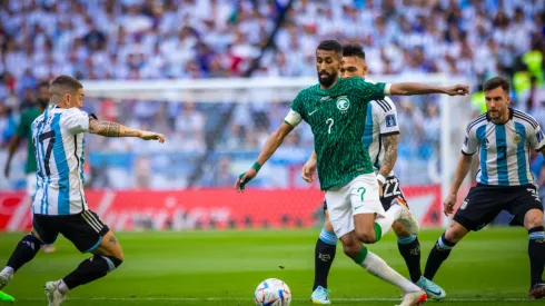 Salman Al Faraj en el partido contra Argentina.
