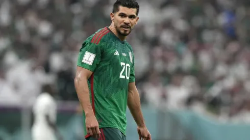 Henry Martín en el partido de México contra Arabia Saudita en Qatar 2022.