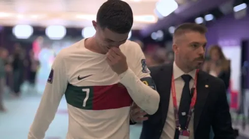 Cristiano Ronaldo entre lágrimas