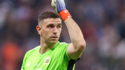 El Dibu Martínez en la Final de la Copa del Mundo Qatar 2022.