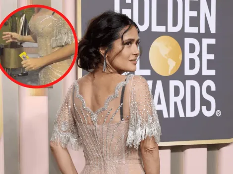 De Gucci a un pulparindo, así fue el outfit de Salma Hayek que robó los reflectores en los Globos de Oro