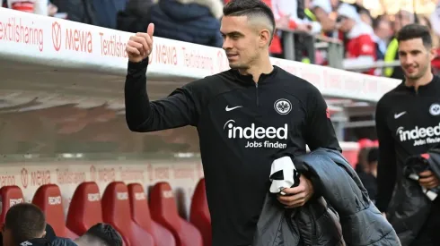 Rafael Santos Borré con el Eintracht Frankfurt, su equipo desde 2021.