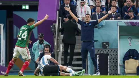 AL DAAYEN, 26-11-2022 Lusail Stadium World Cup 2022 in Qatar game between Argentina vs Mexico , Argentina coach Lionel S