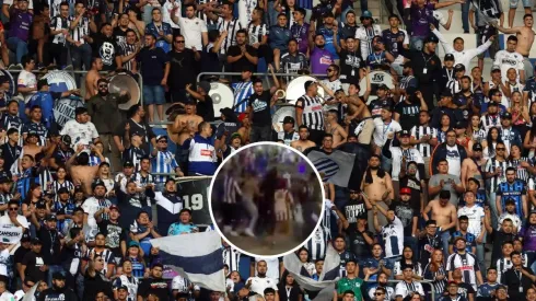 Hechos violentos en la afición de Rayados