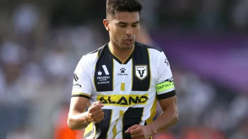 Ulises Dávila en un partido del McArthur contra Wellington Phoenix en la Liga A de Australia.