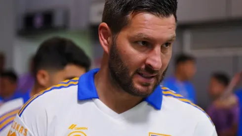 André-Pierre Gignac previo a un partido del torneo Apertura 2022.