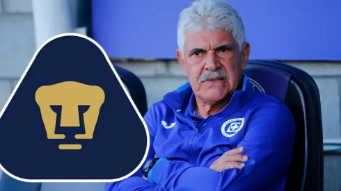 Ricardo Ferretti con la indumentaria de Cruz Azul.