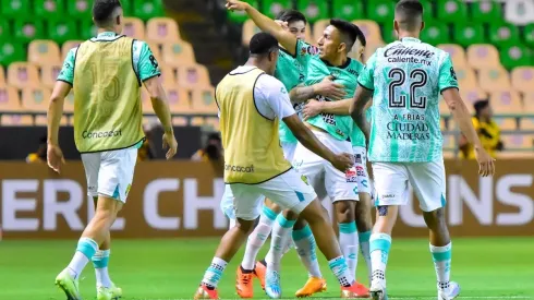 León festejando su pase a la final