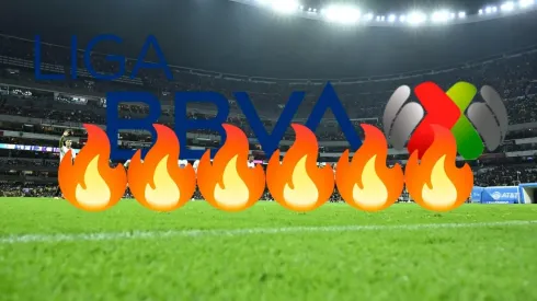 El estadio Azteca durante un partido de Pumas.