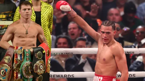 Benavidez lanza dardo a Canelo Álvarez.