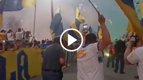 Momento en el que explota la pirotecnia.