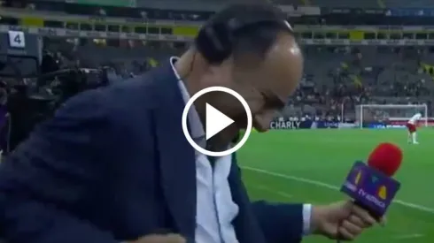 Festejo de gol de David Medrano