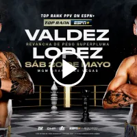 Dónde ver Óscar Valdez vs. Adam Lopez EN VIVO por una pelea de Boxeo: Cartelera completa y TV