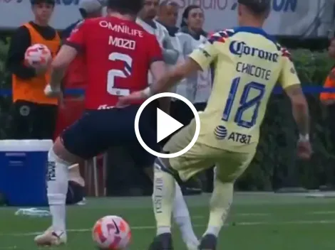 El túnel de Alan Mozo a Chicote Calderón en el Chivas vs. América