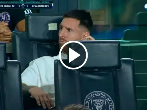 Así reaccionó Lionel Messi al gol de Maxi Meza en el Inter Miami vs. Rayados