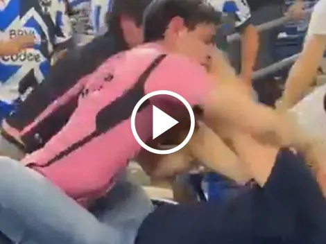 Video: la brutal pelea entre aficionados de Rayados e Inter Miami