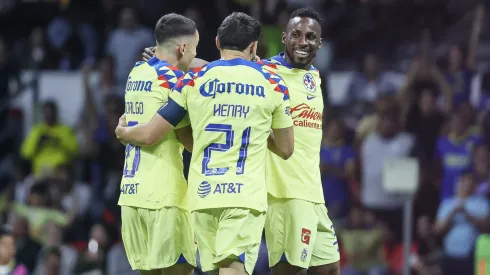 América celebra el gol ante Pachuca en la ida.