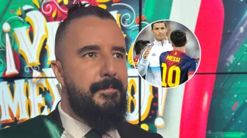 Álvaro Morales, Cristiano Ronaldo y Lionel Messi.