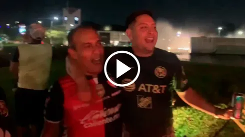 Fanáticos rojinegros dijeron presentes en los festejos.